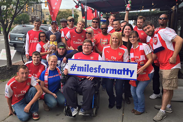 Buffalo Gooners fundraiser at Mes Que for Miles For Matty